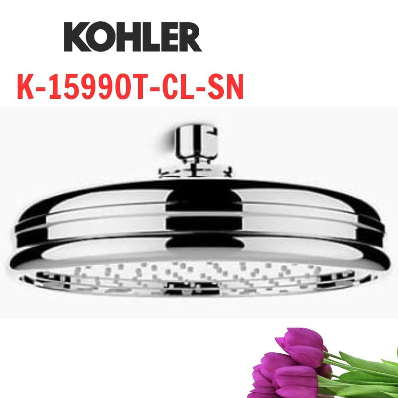 Đầu sen gắn trần Kohler K-15990T-CL-SN