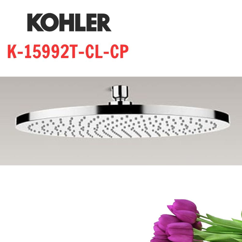 Đầu sen gắn trần Kohler K-15992T-CL-CP