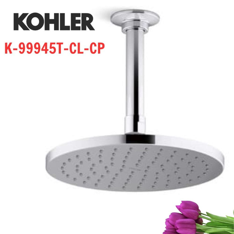 Đầu sen gắn trần Kohler K-99945T-CL-CP