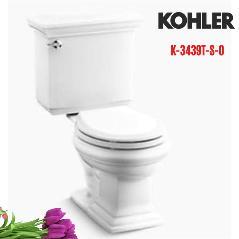 Bồn cầu hai khối Kohler K-3439T-S-0 nắp đóng êm
