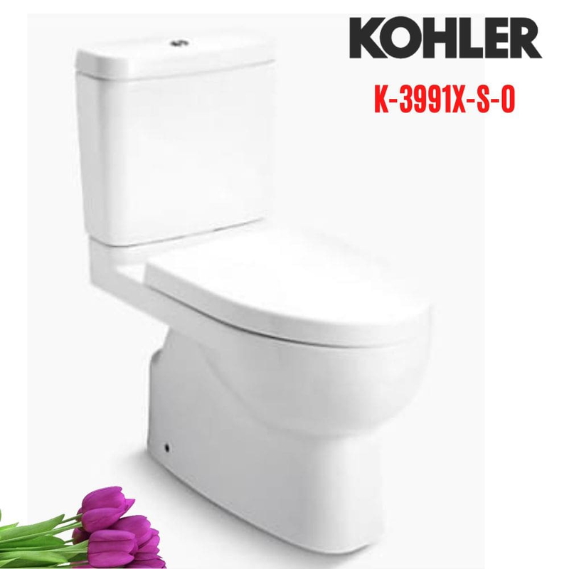 Bồn cầu hai khối Kohler K-3991X-S-0 nắp đóng êm
