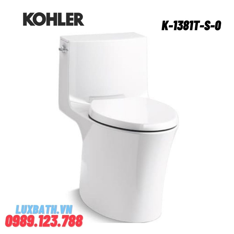 Bồn cầu một khối Kohler K-1381T-S-0 nắp đóng êm