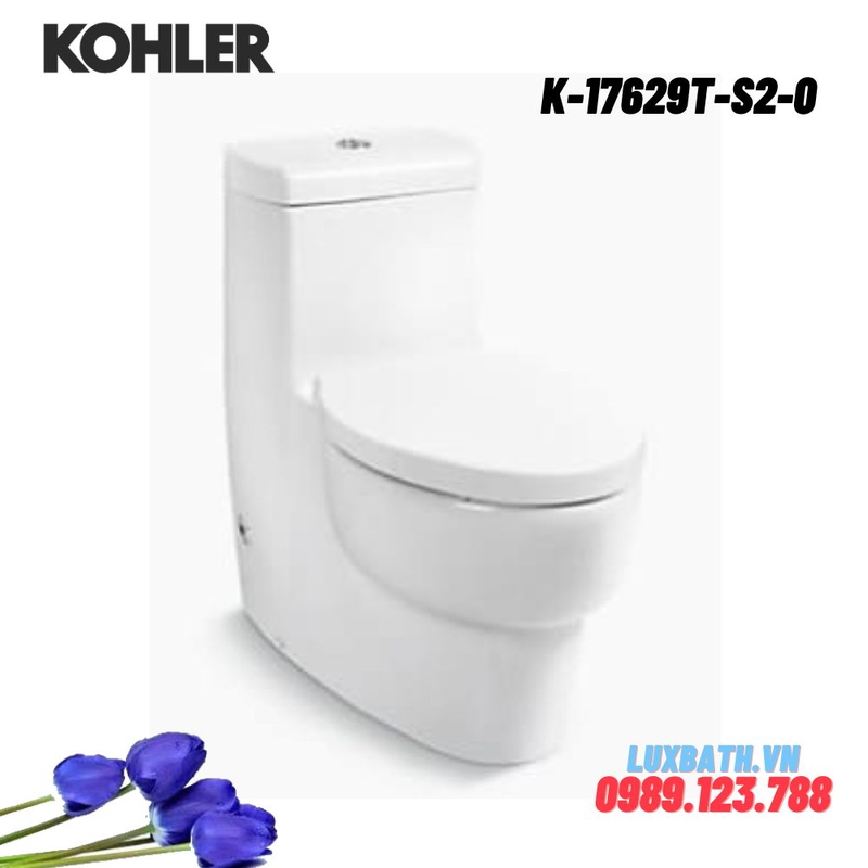 Bồn cầu một khối Kohler K-17629T-S2-0 nắp đóng êm