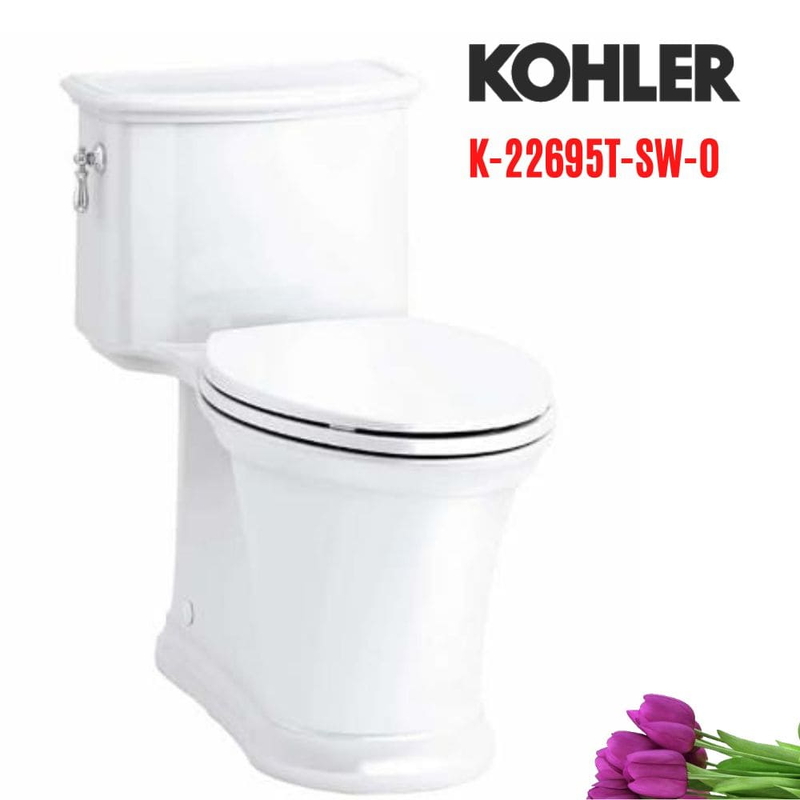 Bồn cầu một khối Kohler K-22695T-SW-0 nắp đóng êm