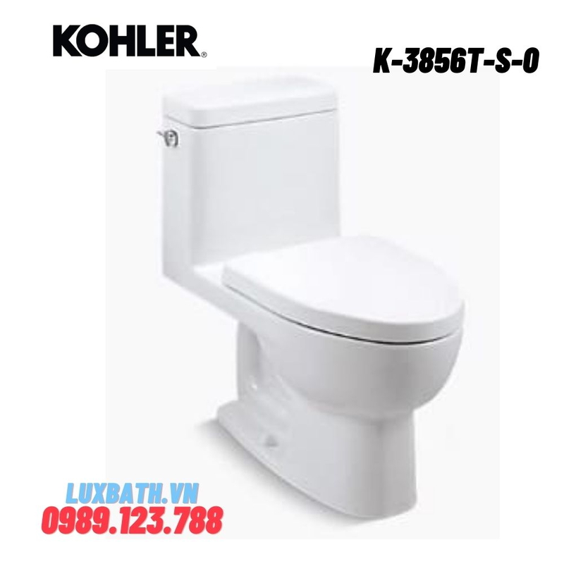 Bồn cầu một khối Kohler K-3856T-S-0 nắp đóng êm