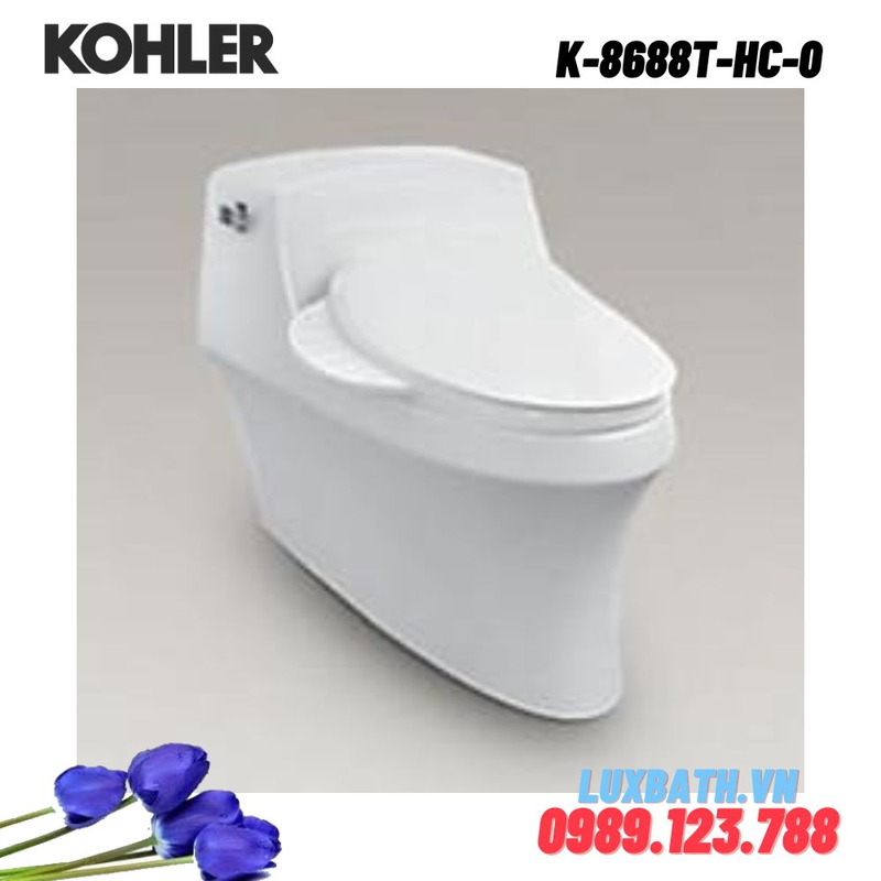 Bồn cầu một khối Kohler K-8688T-HC-0 nắp đóng êm