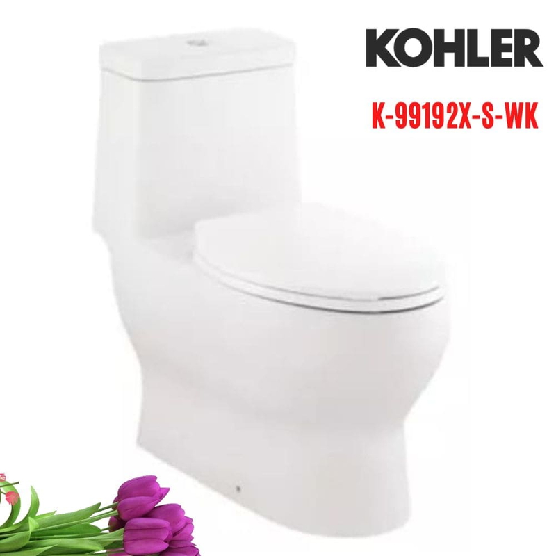 Bồn cầu một khối Kohler K-99192X-S-WK nắp đóng êm