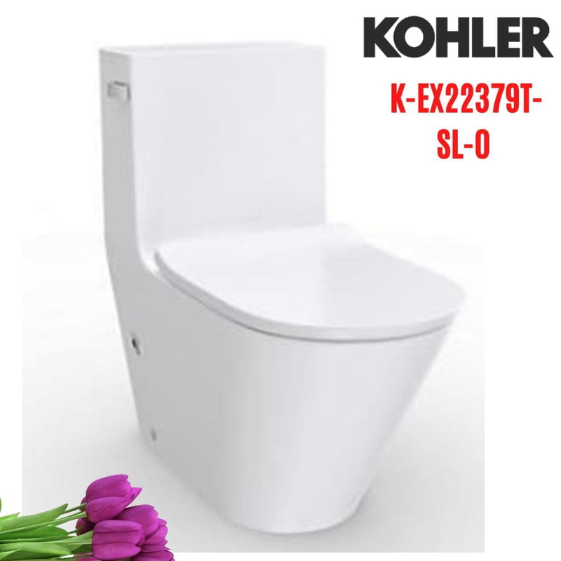 Bồn cầu một khối Kohler K-EX22379T-SL-0 nắp đóng êm