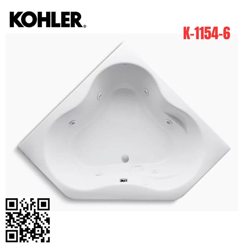 Bồn tắm góc massage Kohler K-1154-6 Proflex nhựa