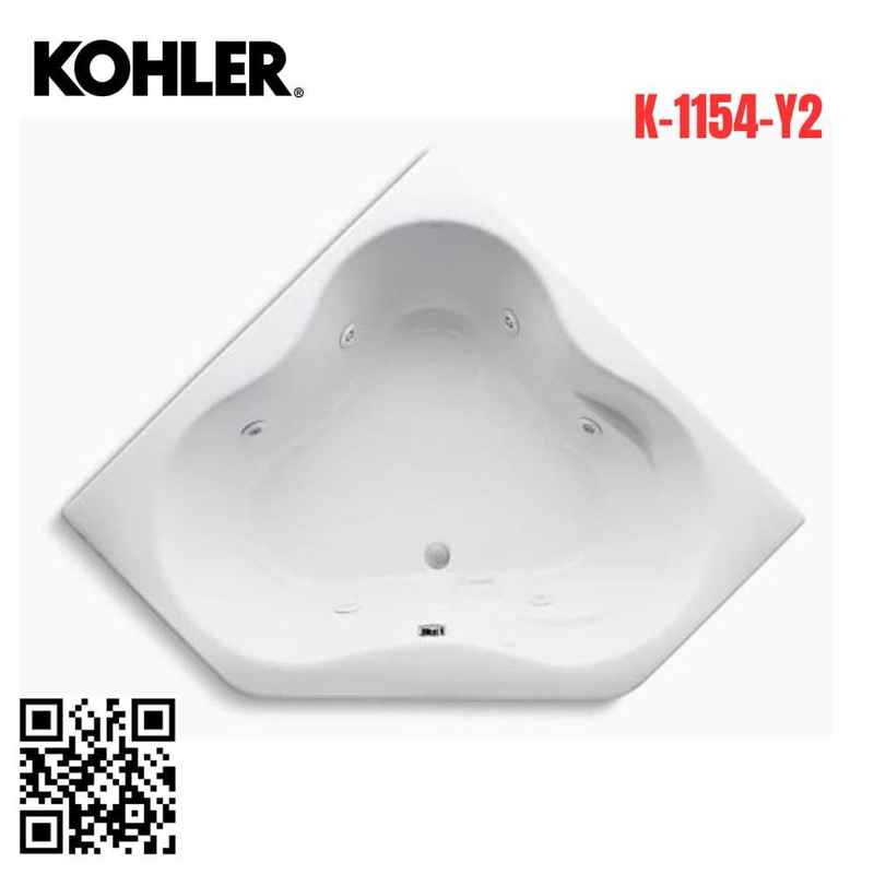 Bồn tắm góc massage Kohler K-1154-Y2 Proflex nhựa