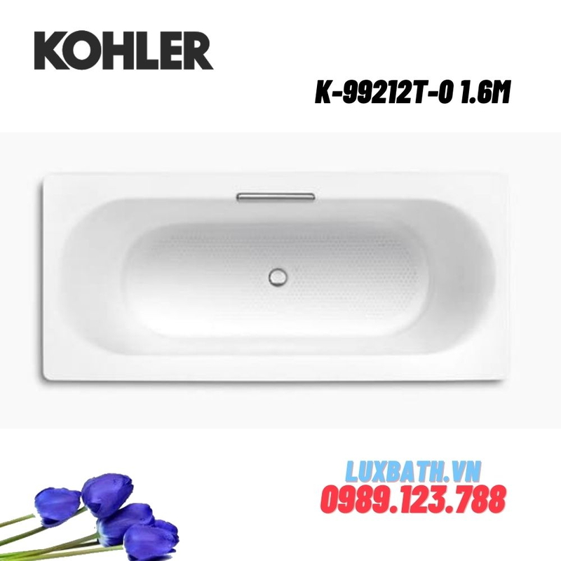 Bồn tắm Kohler K-99212T-0 gang tráng men