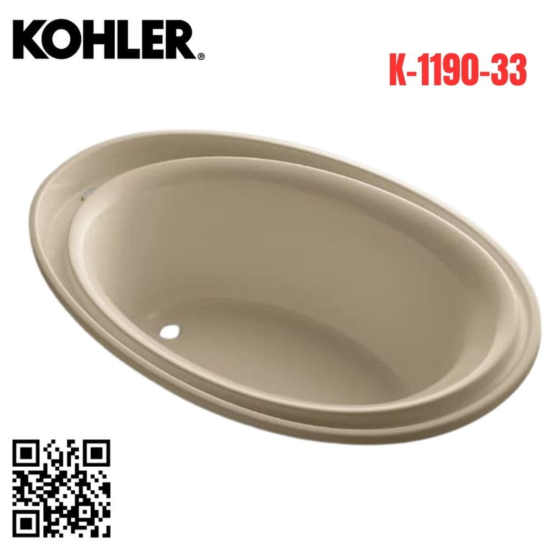 Bồn tắm Kohler K-1190-33 Purist nhựa
