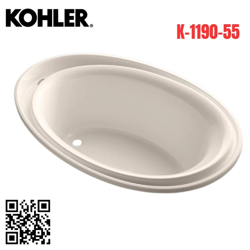 Bồn tắm Kohler K-1190-55 Purist nhựa