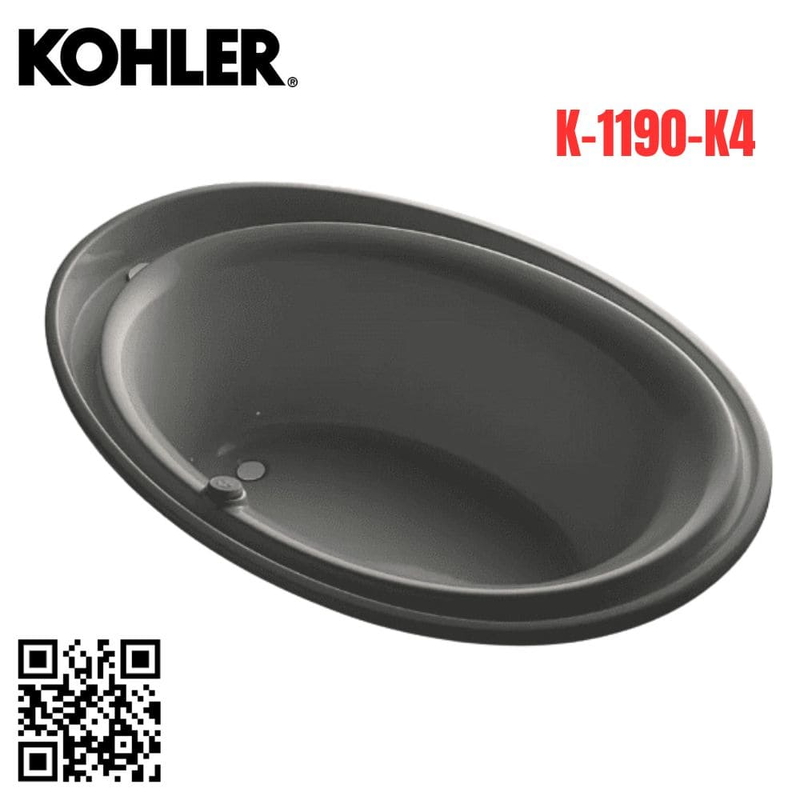 Bồn tắm xây ngâm Kohler K-1190-K4 Purist nhựa