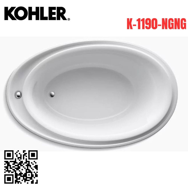 Bồn tắm Kohler K-1190-NG Purist nhựa