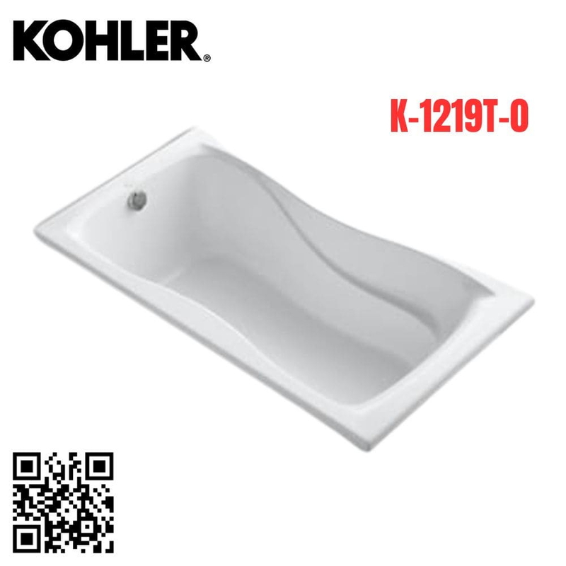 Bồn tắm Kohler K-1219T-0 Hourglass nhựa