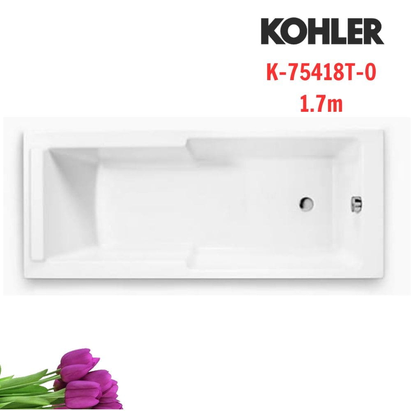 Bồn tắm xây ngâm Kohler K-75418T-0 Struktura