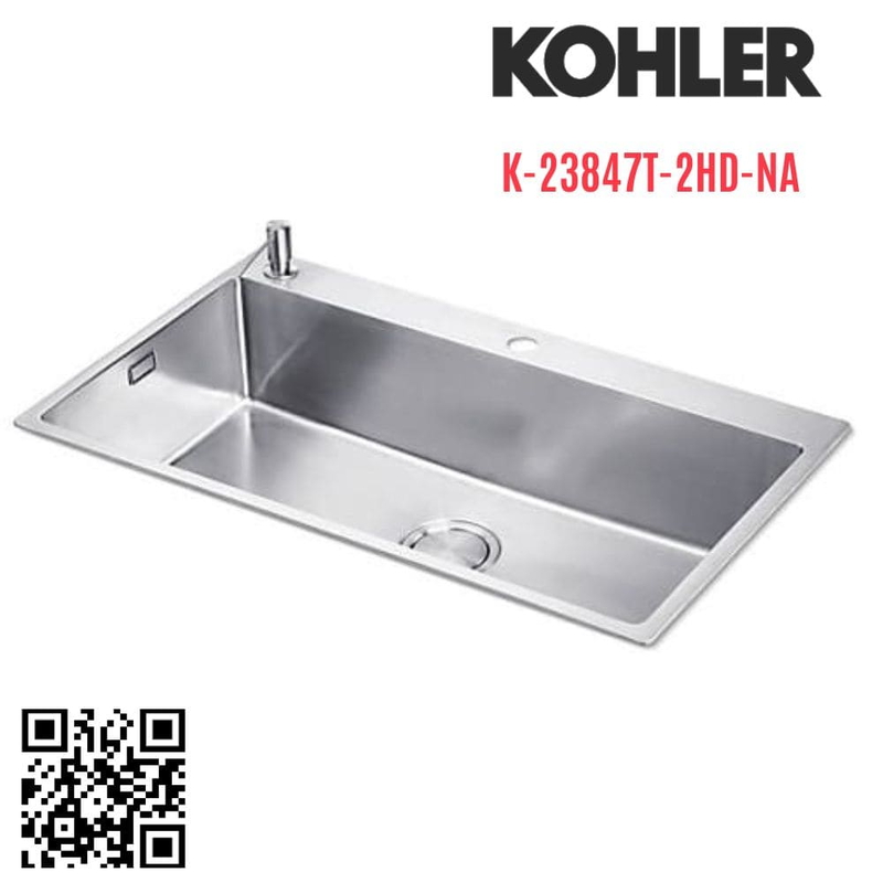 Chậu rửa bát Kohler K-23847T-2HD-NA 1 hố