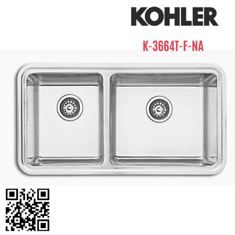 Chậu rửa bát Kohler K-3664T-F-NA 2 hố