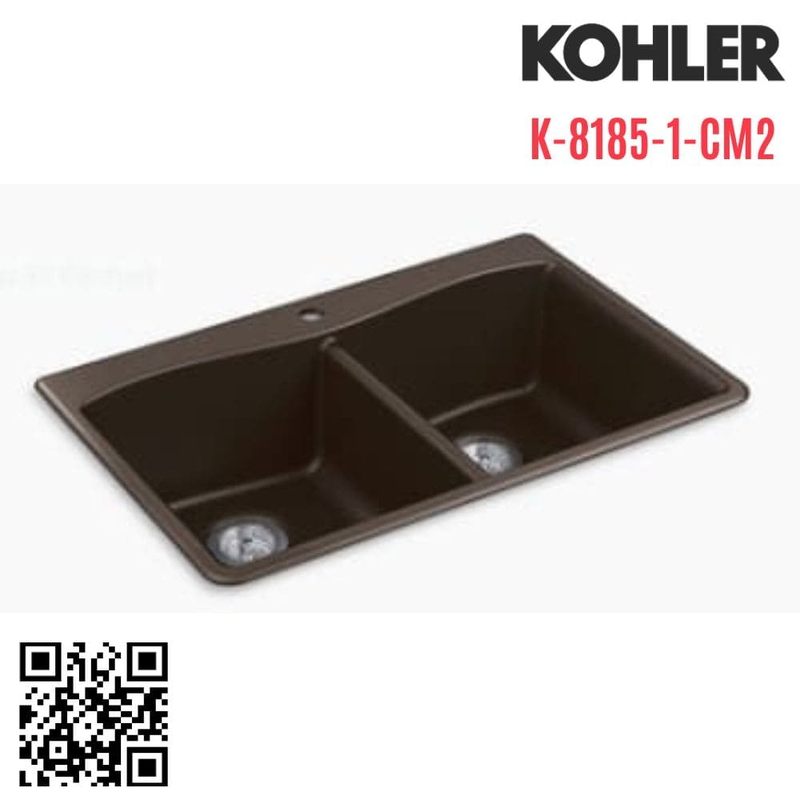 Chậu rửa bát Kohler K-8185-1-CM2 2 hố