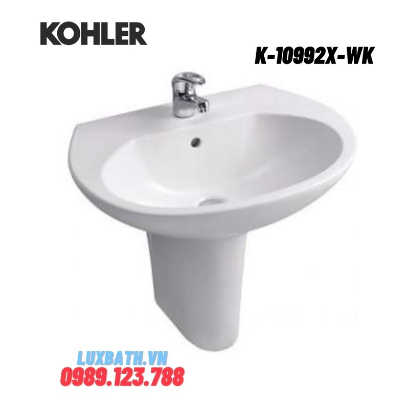 Chậu rửa lavabo Kohler K-10992X-WK treo tường