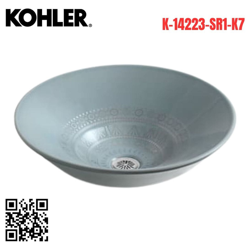 Chậu rửa lavabo treo tường Kohler K-14223-SR1-K7