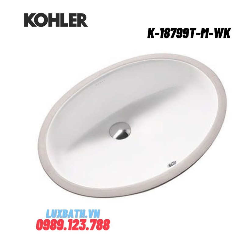 Chậu rửa lavabo treo tường Kohler K-18799T-M-WK