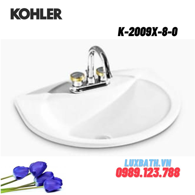 Chậu rửa lavabo Kohler K-2009X-8-0 dương vành