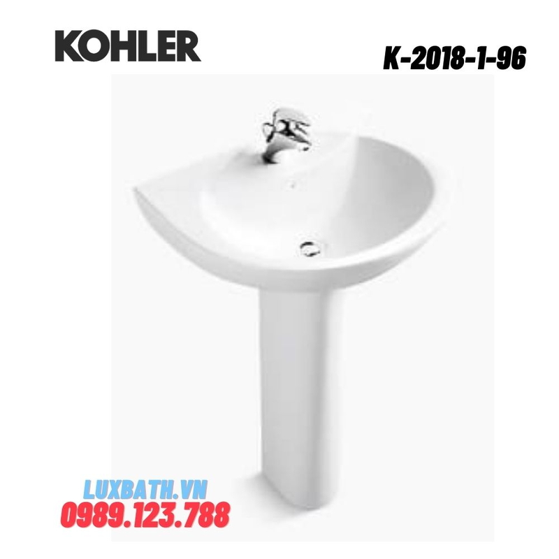 Chậu rửa lavabo Kohler K-2018-1-96 treo tường
