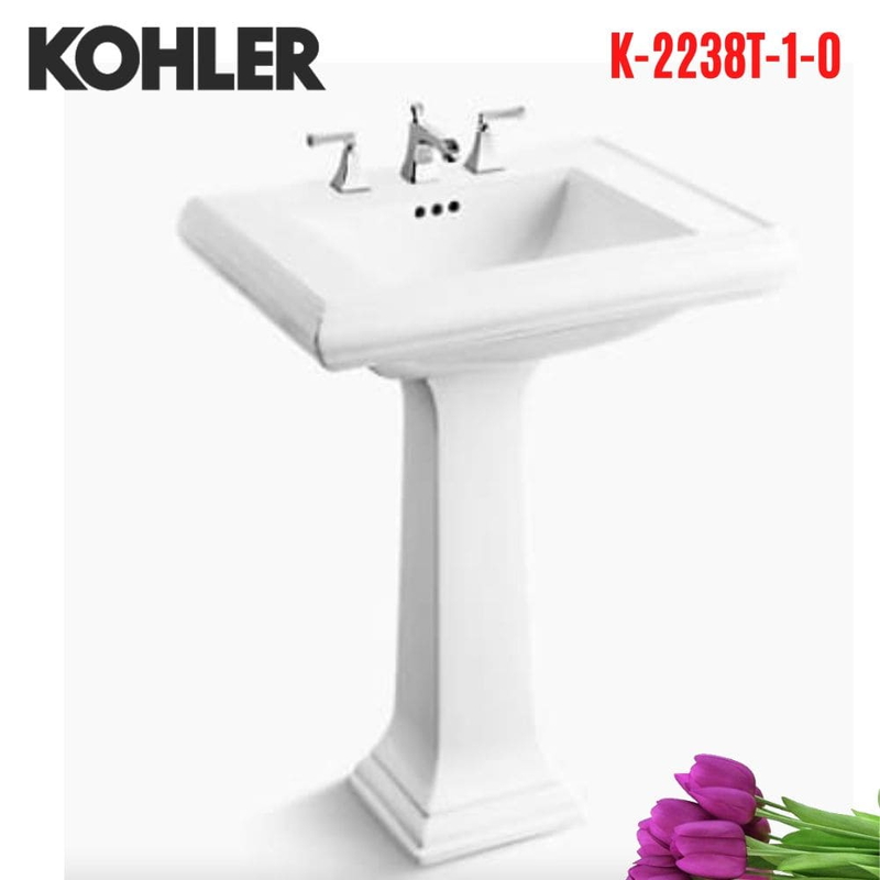 Chậu rửa lavabo Kohler K-2238T-1-0 treo tường