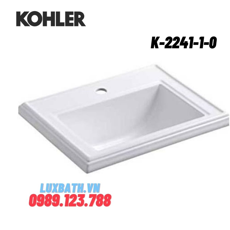 Chậu rửa lavabo Kohler K-2241-1-0 dương vành