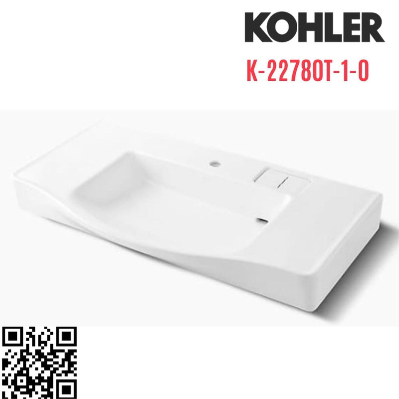 Chậu rửa lavabo treo tường Kohler K-22780T-1-0