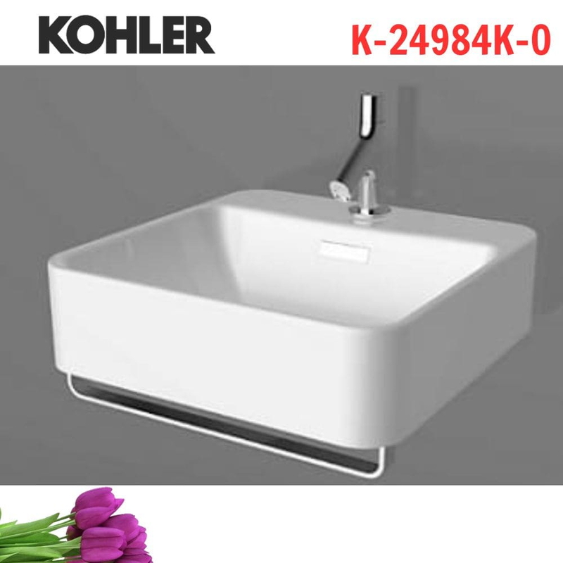 Chậu rửa lavabo Kohler K-24984K-0 treo tường