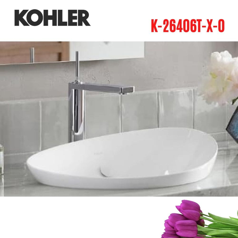 Chậu rửa lavabo treo tường Kohler K-26406T-X-0