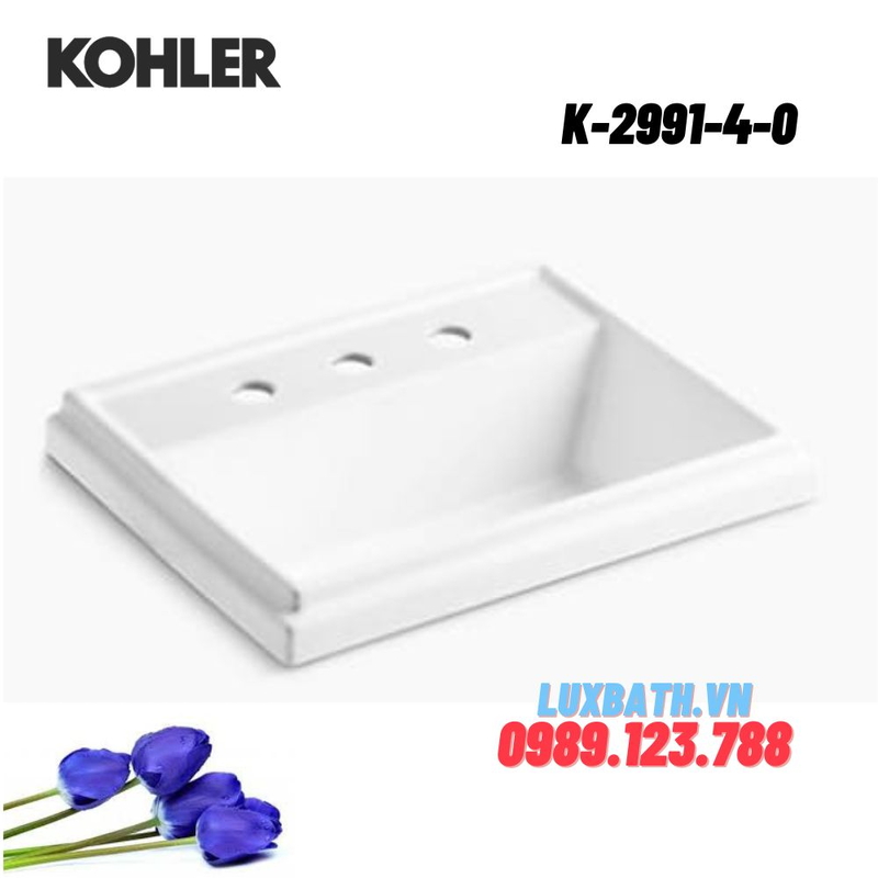 Chậu rửa lavabo Kohler K-2991-4-0 dương vành