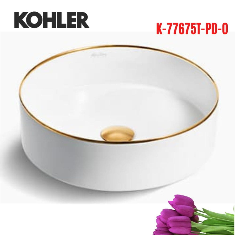 Chậu rửa lavabo treo tường Kohler K-77675T-PD-0