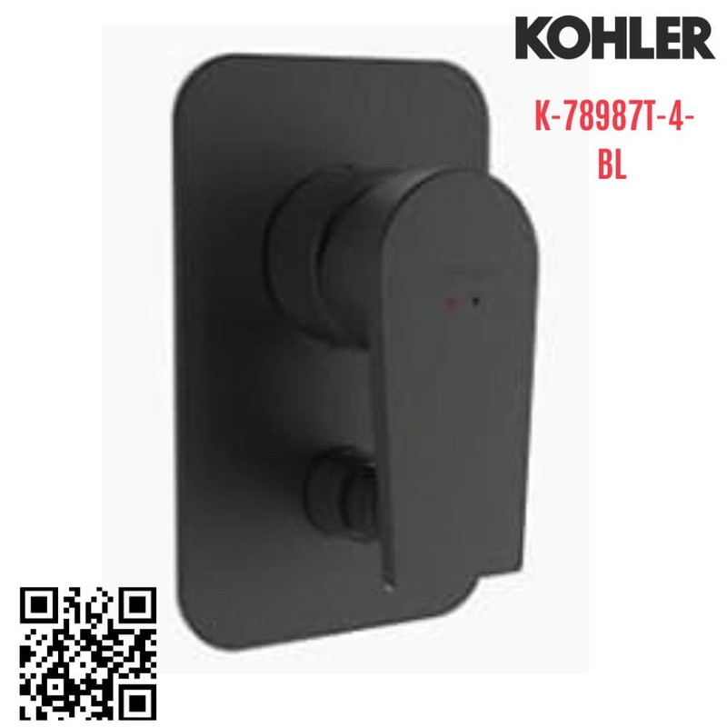 Mặt nạ điều khiển sen tắm Kohler K-78987T-4-BL âm tường