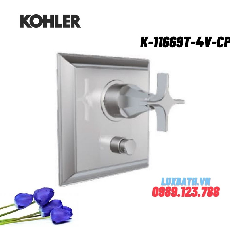 Mặt nạ Kohler K-11669T-4V-CP âm tường