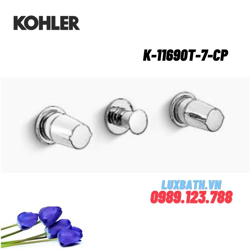 Mặt nạ Kohler K-11690T-7-CP âm tường