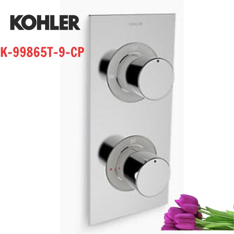 Mặt nạ Kohler K-99865T-9-CP âm tường cảm biến nhiệt 2 chiều
