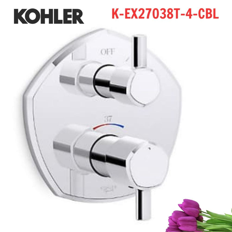 Mặt nạ Kohler K-EX27038T-4-CBL âm tường Modulo