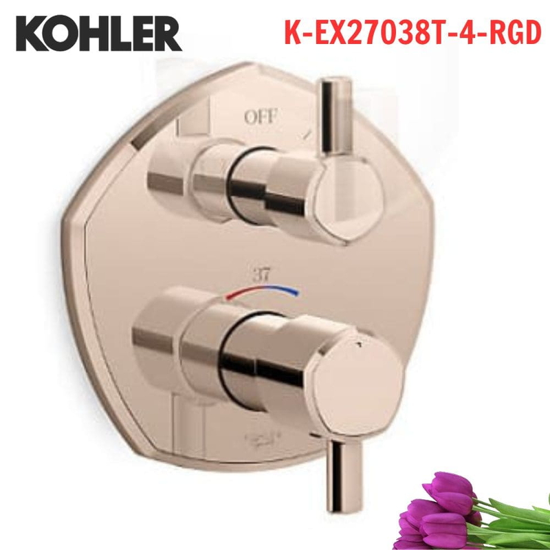 Mặt nạ Kohler K-EX27038T-4-RGD âm tường Modulo