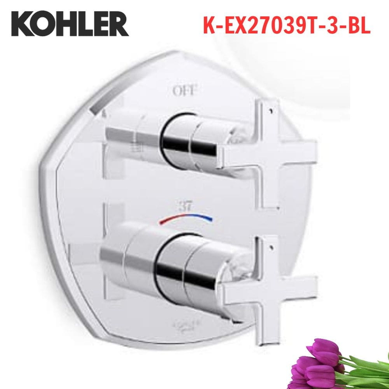 Mặt nạ Kohler K-EX27039T-3-BL âm tường Modulo