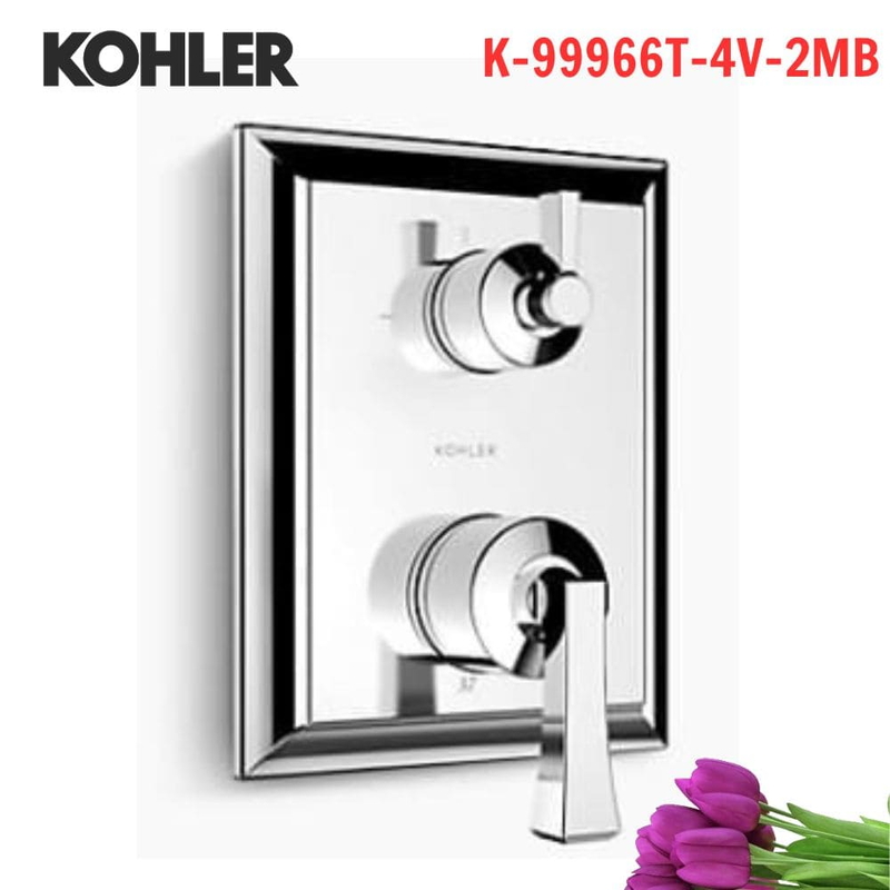 Mặt nạ sen và vòi bồn tắm Kohler K-99966T-4V-2MB cảm biến nhiệt Modulo