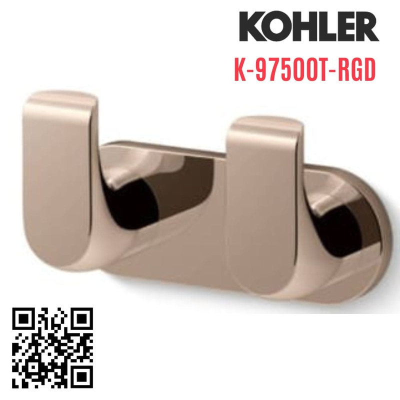 Móc treo quần áo Kohler K-97500T-RGD Avid treo đôi