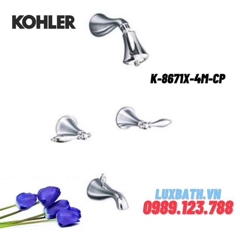 Sen tắm âm tường Kohler K-8671X-4M-CP