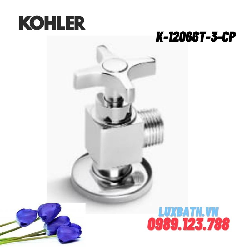 Van khóa nước Kohler K-12066T-3-CP