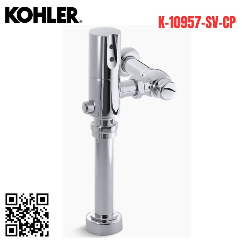 Van xả tiểu cảm ứng Kohler K-10957-SV-CP tiểu nam dùng pin
