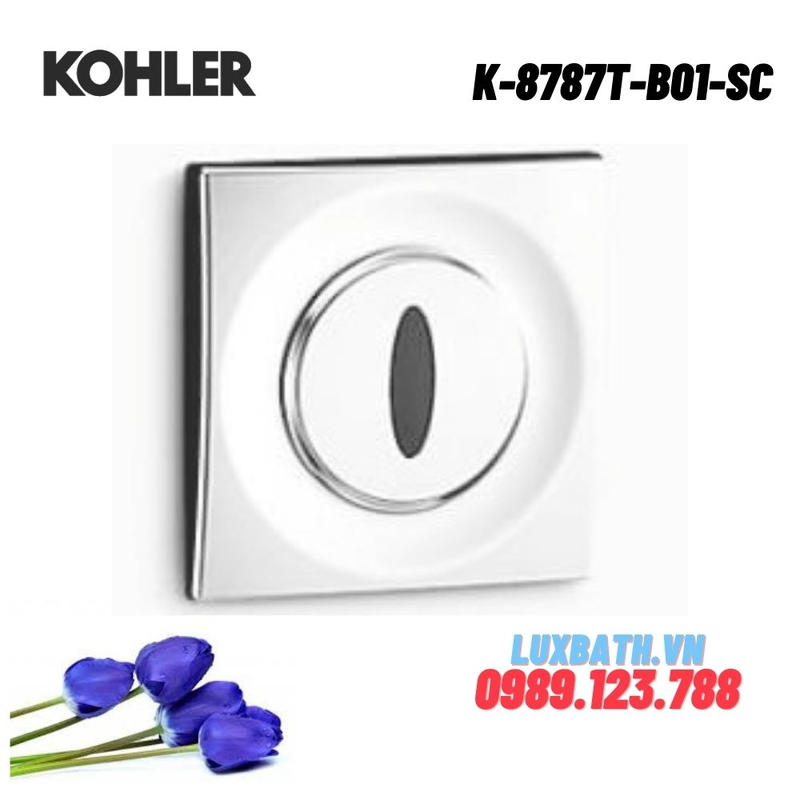 Van xả tiểu cảm ứng Kohler K-8787T-B01-SC tiểu nam dùng điện
