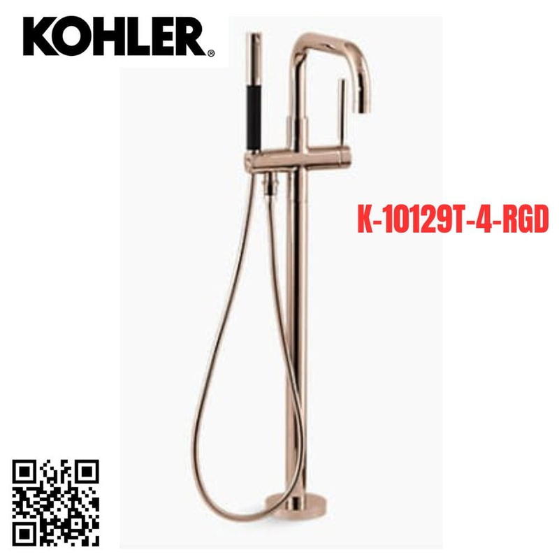 Vòi bồn tắm đặt sàn Kohler K-10129T-4-RGD Mỹ